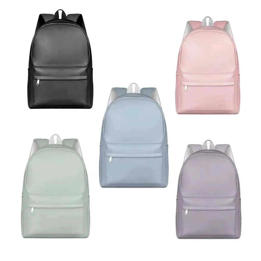 Tas Ransel Kulit Toxi Wanita Pria Semi Leather Waterproof Backpack