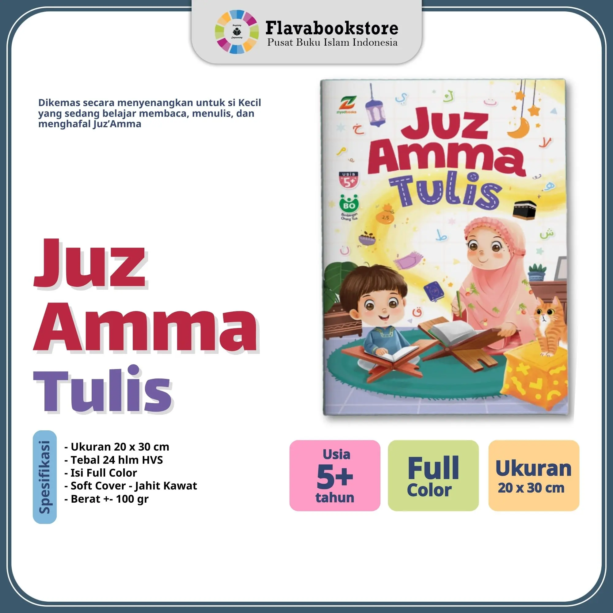(PO) Ziyadbooks - Juz Amma Tulis NEW - Juz 'Amma Menulis Al Qur'an
