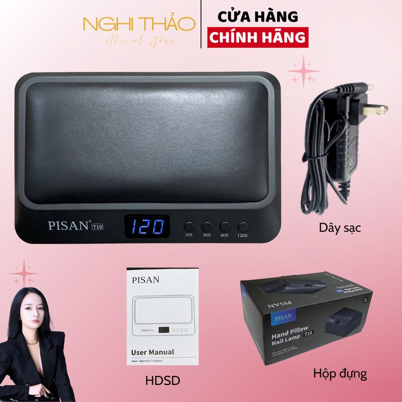 Máy hơ gel T10 PISAN khoang vừa 2 tay Màu đen