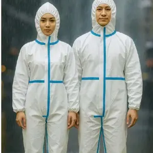 Promo Jas Hujan Apd Hazmat Astronot Microporous PPPE Breathable – Anti Air Full Body (Free Cover Sepatu)