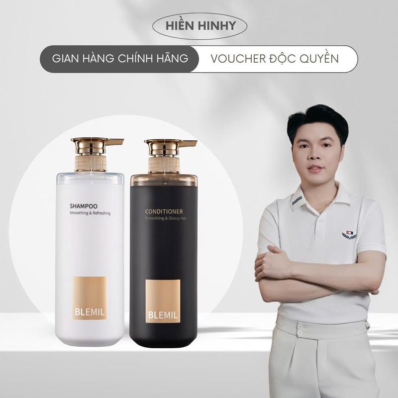 [KOL Vũ Thái Bình] Bộ Gội Xả Blemil Phục Hồi, Suôn Mượt Tóc, Hương Thơm Nước Hoa 750mlx2