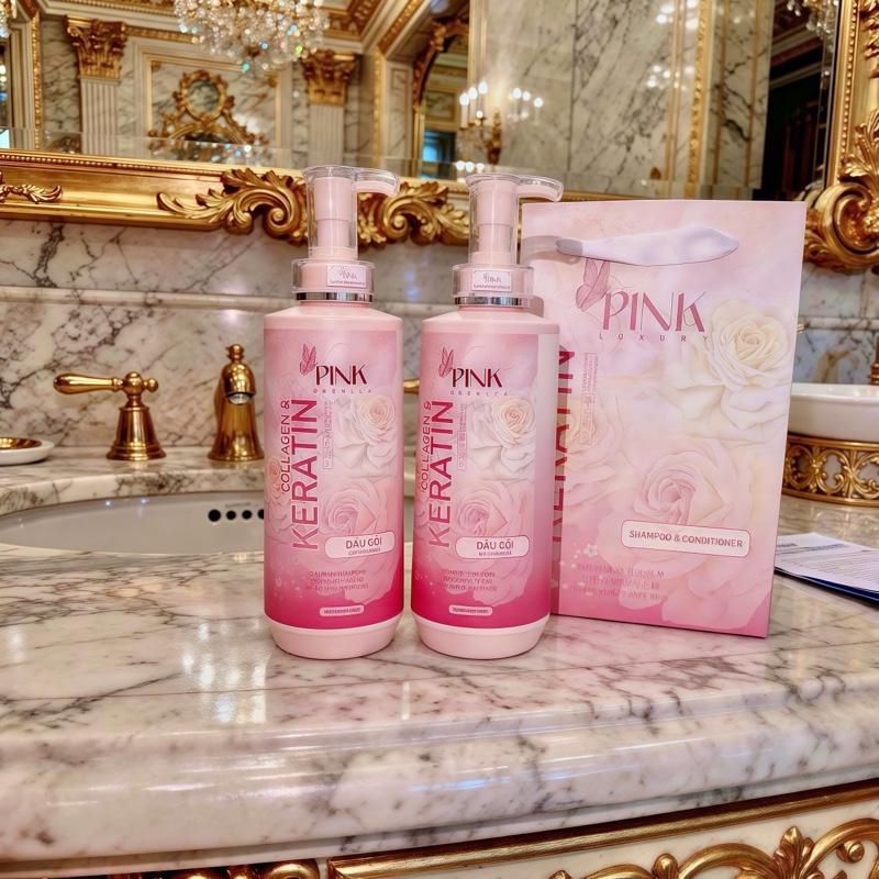  Gội & Xả Pink Thơm Ngọt 1,6ml & Tặng Kèm Tinh Dẫu dưỡng Tóc 