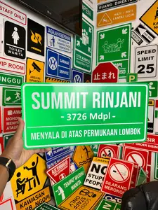 SIGN PLAKAT GUNUNG CUSTOM BEBAS TINGGAL PILIH VARIASI