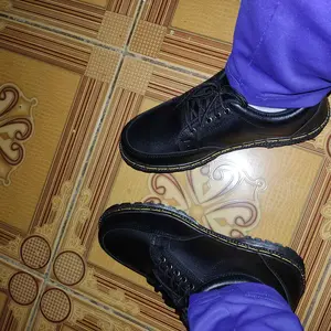 SEPATU FORMAL DOCMART LOW BOOTS KERJA PRIA KULIT HITAM | DURACHY.ID Shoes Karet