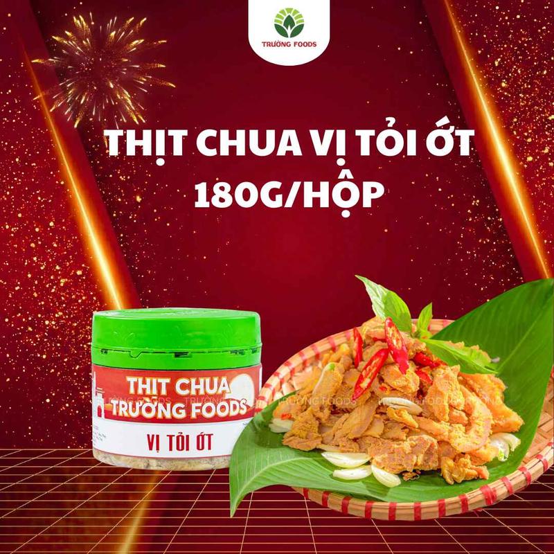  Trường Foods Thịt Chua Tỏi Ớt 180g 