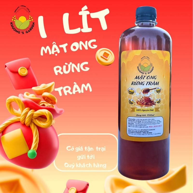  Deal Live   1  Lít Mật ong Rừng Tràm Nguyên chất - Khương Garden 