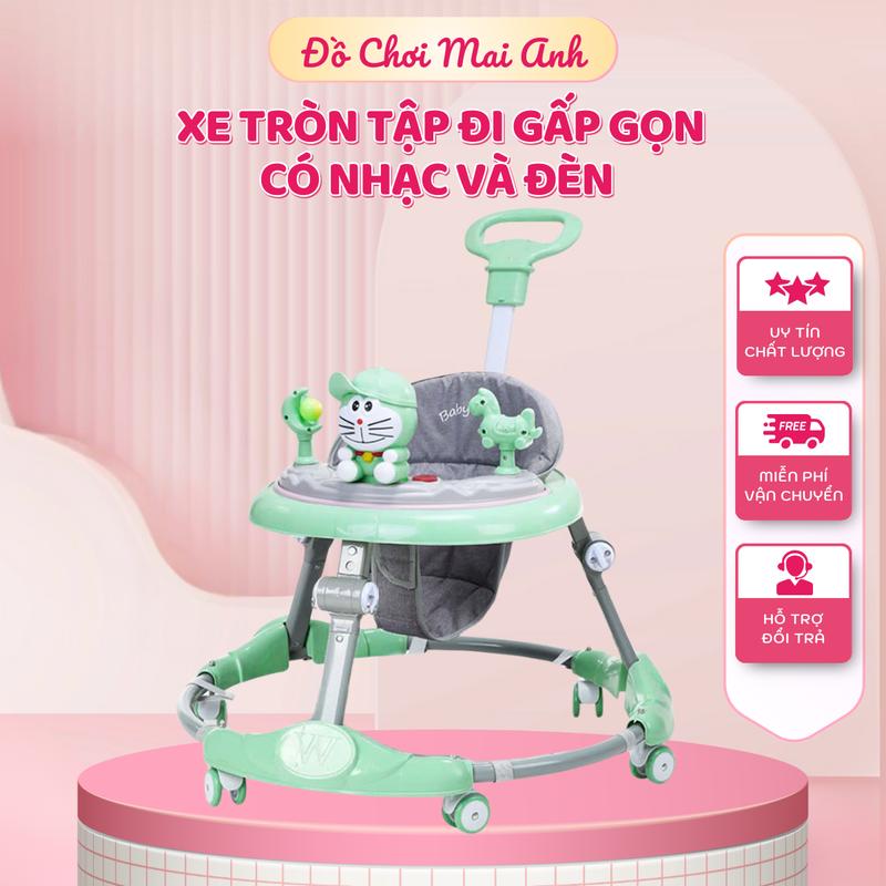  Xe tròn tập di cho bé  kết hợp làm bàn ăn dặm có nhạc và đèn .Bảo hành 6 tháng 