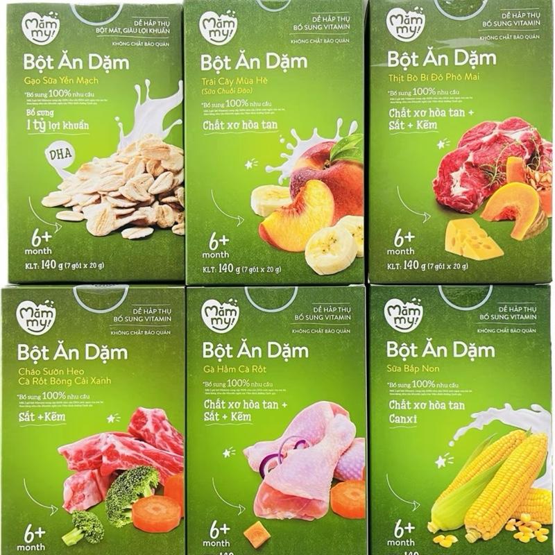 Bột ăn Dặm Mămmy cho bé từ 6Y - Nguyên Hộp 140g 7 gói