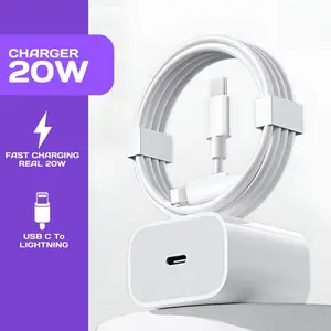 Tumar Charger 20W Real Fast Charging Adaptor USB C To Lightning Kompatibel untuk iPhone 6 hingga 14 Pro Max Casan 20 Watt