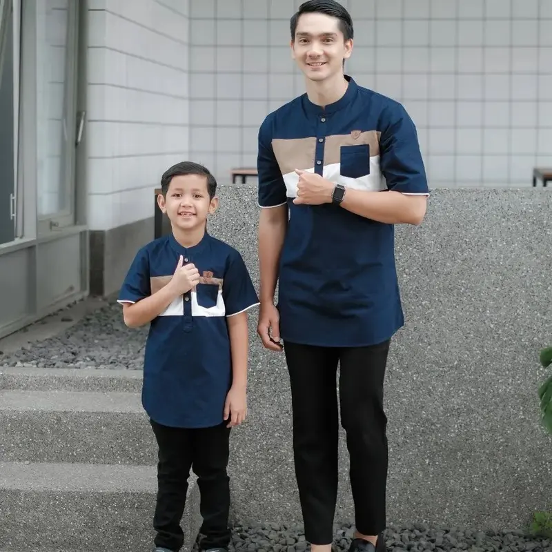 HDR HARGA TERPISAH || KOKO BRAND LOKAL AYAH DAN ANAK || COUPLE Muslim Baju Pendek 3