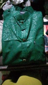 Product Review of Kemko sultan atau  Koko tangan pendek  Atasan Pria Dewasa motif etnik depan kancing vareasi bahan  Katun embos berkualitas terbaik Nyaman di pakai Baju Hitam from N**l a**a ** 0