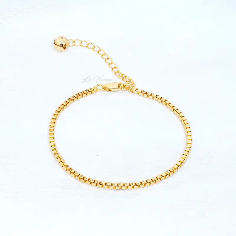 [ Beli 2 Produk Apapun Gratis 1 ] La Vienne - Dzakiya I - Gelang Rantai Tangan Titanium Wanita Anti Karat Aesthetic - Perhiasan Elegan Cantik Mewah Simple Bracelets 2