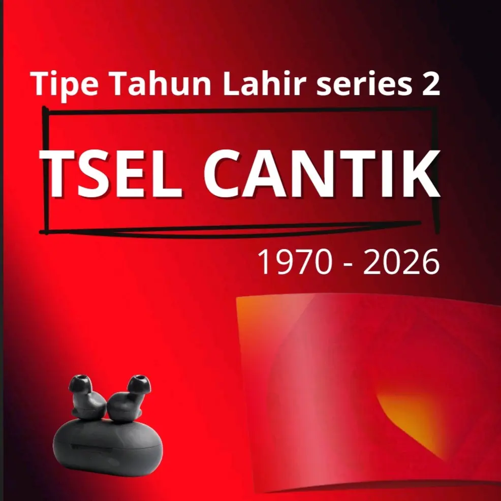 Promo no cantik Telkom sel - Earphone & headset series tahun lahir 2