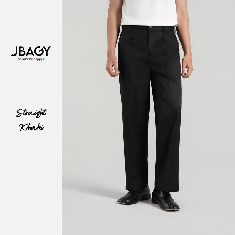   New Arrivals  Quần Kaki nam vải khaki âu dáng suông đứng JBAGY - JD0102 