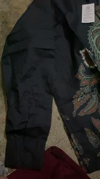 Product Review of Kemeja Batik Ayah dan Anak Laki-laki Lengan Panjang Usia 2-12thn Motif Hijau Seragam Kain Katun Baju Pria Pendek Hem Hitam Couple Atasan Keluarga Dewasa from M**k ** 0