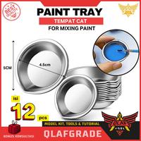 Gambar Paint Tray Hobby BEST metal corong - wadah mixing cat gundam thinner lacquer with spout - 1pc dari Wahkhilaf Kota Surabaya 5 Tokopedia