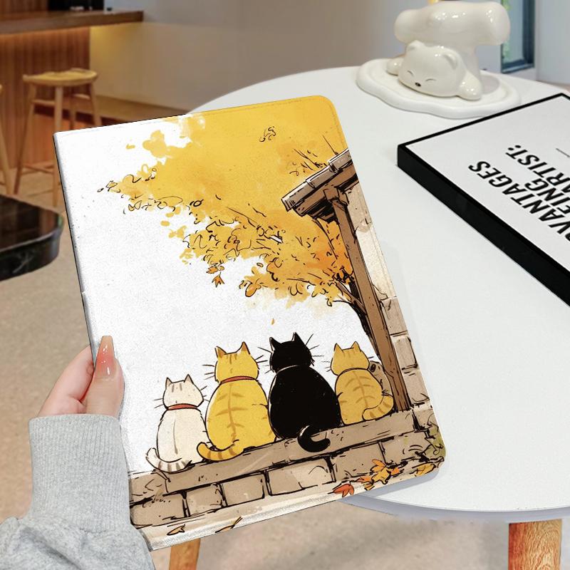Adorable Cartoon Graphics Book Like Tablet Case For Redmi Pad2 Pro 12.1" Redmi Pad2 11" 2025,For POCO PAD M1 12.1",POCO PAD X1 11.2",XiaomiPad8/8Pro11.2", With Ada Slot  Silicone Cover