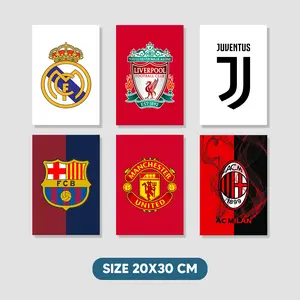 Hiasan Dinding Club Bola - Hiasan Dinding Real Madrid - Hiasan Dinding Barca - Hiasan Dinding MU - Dekorasi Kamar Cowok - Decorin