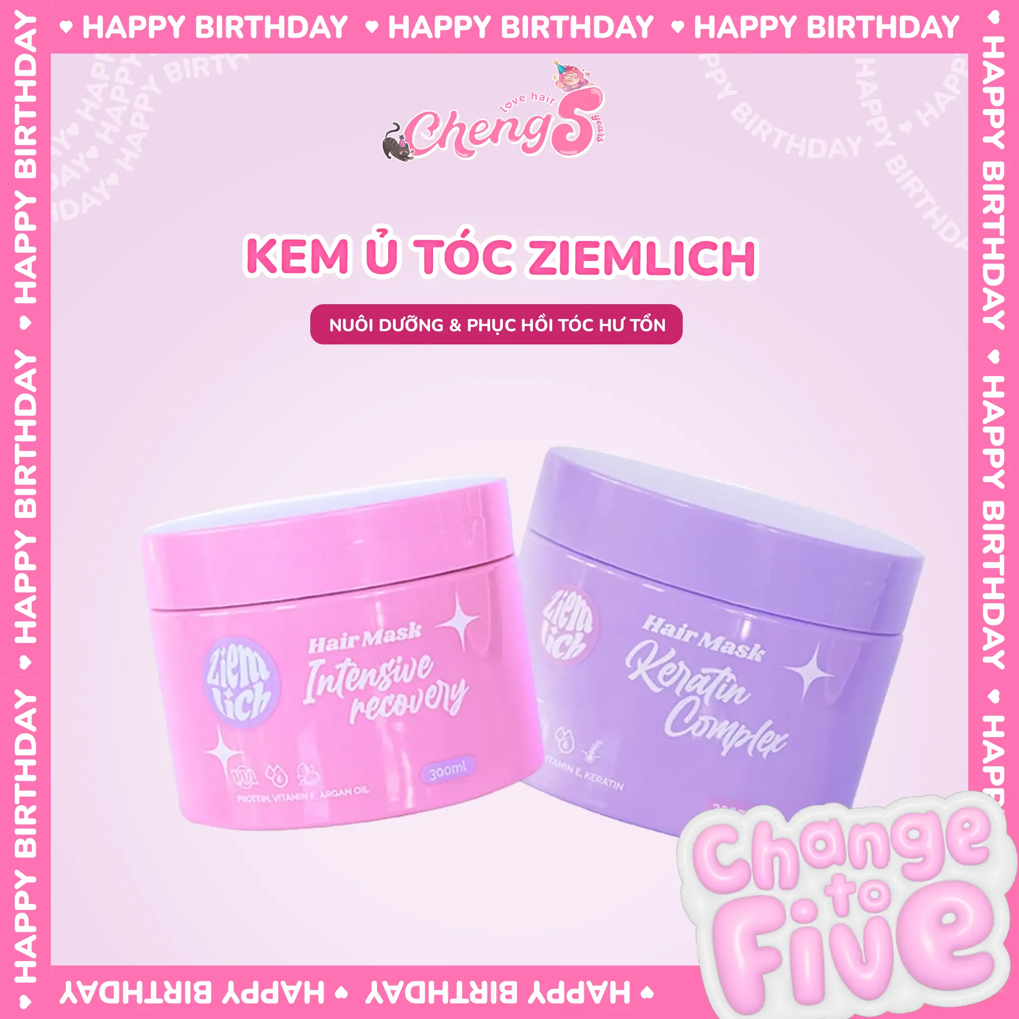 Kem ủ tóc Ziemlich siêu mềm mượt, phục hồi tóc, hũ 300ml tiện lợi | Chenglovehair, Chenglovehairs