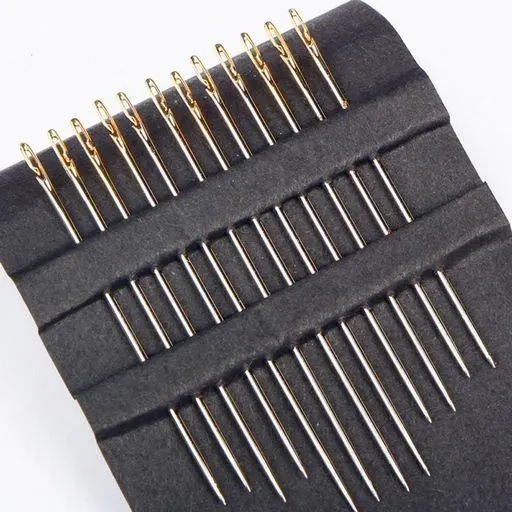 One Second Needles Jarum Jahit Praktis Isi 12 Pcs Self Threading Needles Stainless Steel
