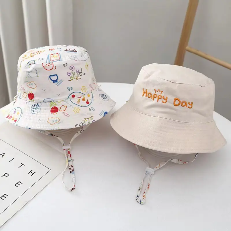 Mũ Bucket Cho Em Bé Thêu Chữ, Thiết Kế Hoạt Hình, Hai Mặt, Dành Cho Trẻ Em, Mũ Chống Nắng Panama, Thích Hợp Cho Các Hoạt Động Ngoài Trời Mùa Hè, Mũ Ngư Dân Thường Ngày Cho Bé Trai Và Bé Gái(Tên tùy chỉnh không được hỗ trợ) 1