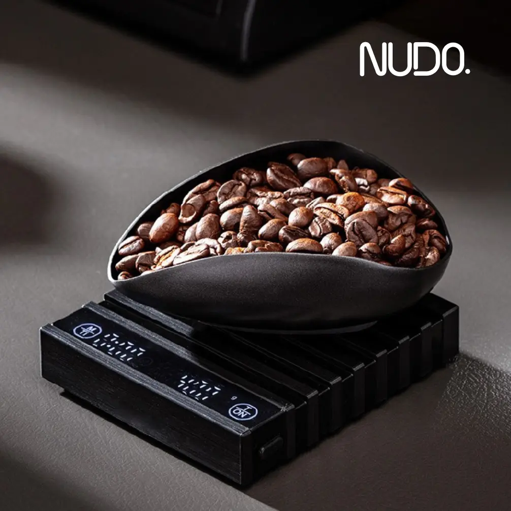 NUDO Lab Coffee Bean Dosing Shovel Scoop Barista Stainless 304 - Wadah Takaran Biji Kopi Espresso Stainless Steel untuk Barista