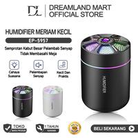 Gambar DL Pembasah udara berwarna-warni dengan lampu atmosfer USB, pembasah udara mobil, alat penyegar udara portabel mini untuk meja - Hitam dari Dreamland Mart Kab. Tangerang 1 Tokopedia