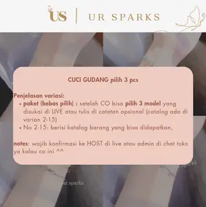 Ur.sparks • CUCI GUDANG (GELANG / ANTING / KALUNG / CINCIN BEBAS PILIH DI LIVE Full Titanium) ANTI KARAT Bracelet Silver