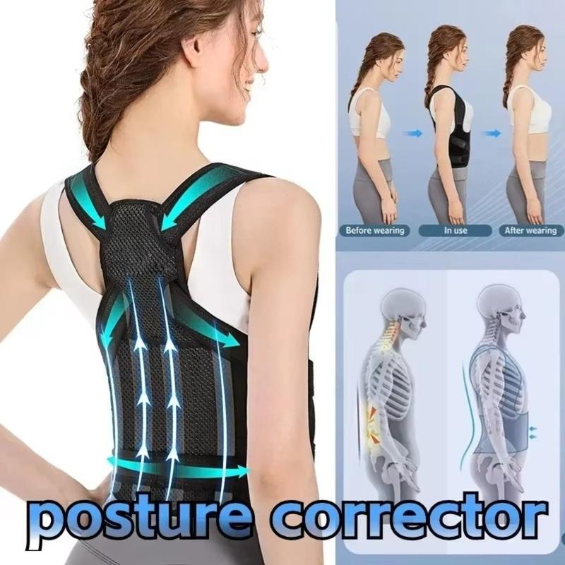 Mới Có thể điều chỉnh Dụng cụ chỉnh tư thế Hỗ trợ tập luyện Thoải mái Dây đai…
