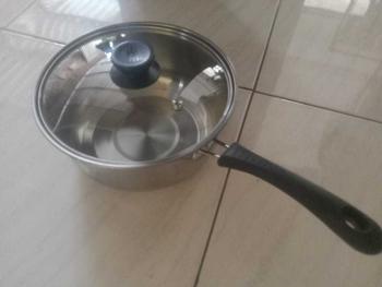 Product Review of 1 Pcs Panci Susu Stainless Steel Milk Pot Panci Sup Soup Pot Milk Pot Gagang Multifungsi Uk 20 cm from R**y a**h 5**8 0