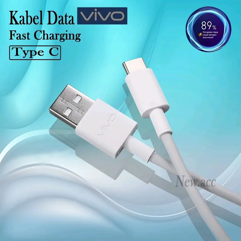 Kabel Data VIVO Original 100% USB TYPE C FAST CHARGING Kabel Charger Compatible All Type Series Cable 4