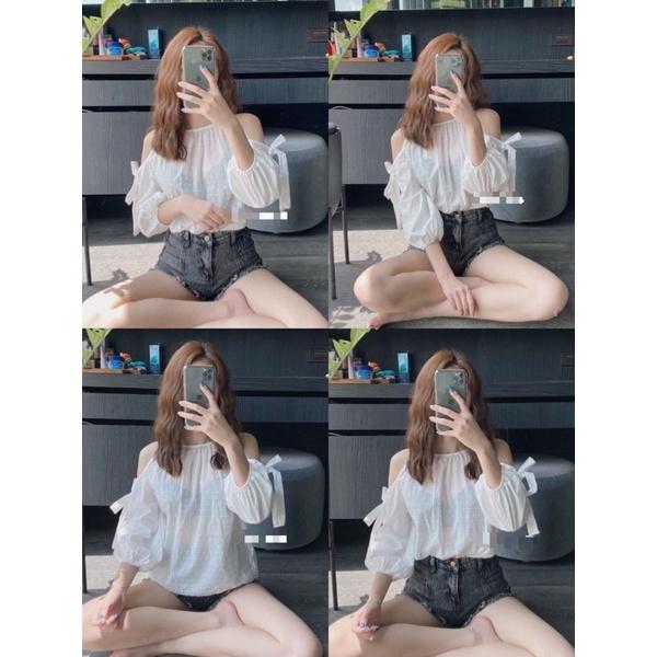 NEW atasan bkk top white serian,atasan off shoulder putih korean style ,sabrina ,peplum ,topkaret.deluna off shoulder 5
