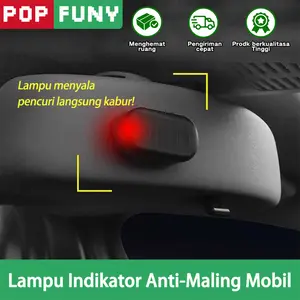 【POP FUNY】Lampu Alarm Simulasi Tenaga Surya – Pilihan Warna Merah/Biru – Lampu Peringatan Anti-Maling yang Bikin Pencuri Mundur