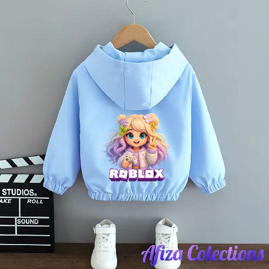 Jaket Anak Perempuan Bergambar Roblox Cantik Terbaru Bahan Premium Berkualitas Fashion
