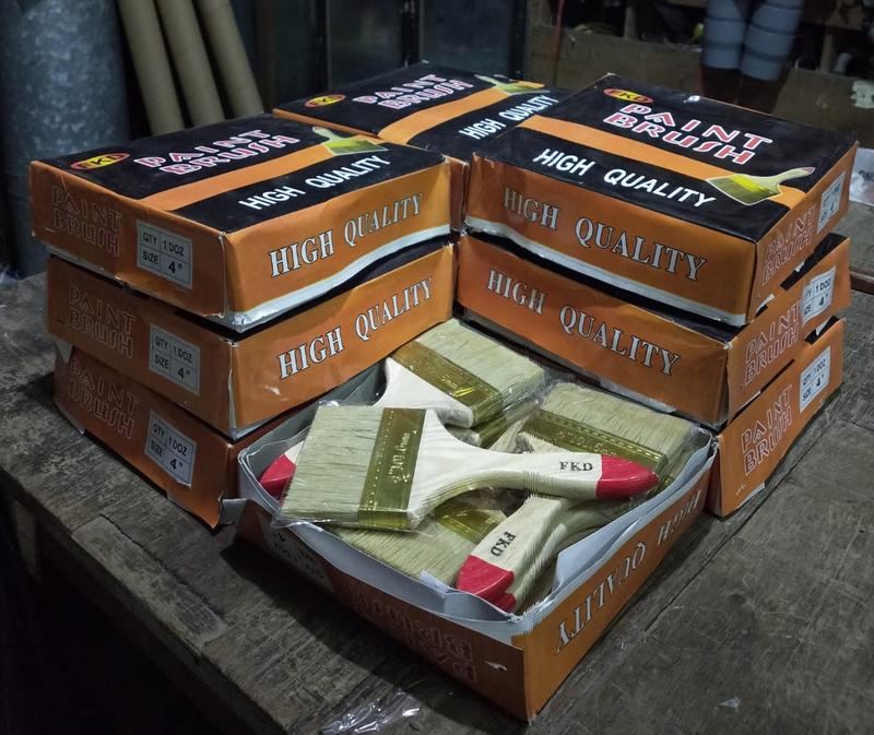 KUAS CAT TEMBOK CAT BESI 4 INCH KUAS CAT KAYU PAINT BRUSH 4" BULU LEMBUT TEBAL 1