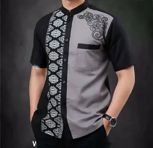 Baju Koko Pria Lengan Pendek | Koko Bordir Murah | Koko Modern Terbaru