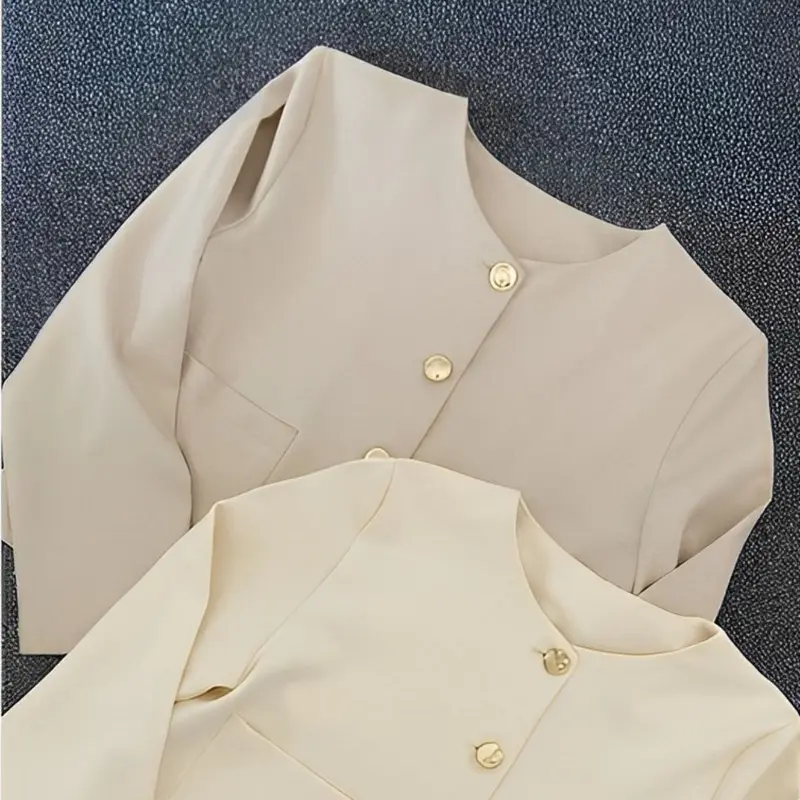 TWINGKLE Eiko outer crop blazer lengan panjang wanita 8