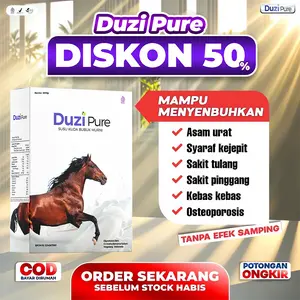Duzi Pure - Susu Kuda Lombok Kalsium Atasi Nyeri Sendi, Asam Urat, Kebas & Kesemutan 100% Original