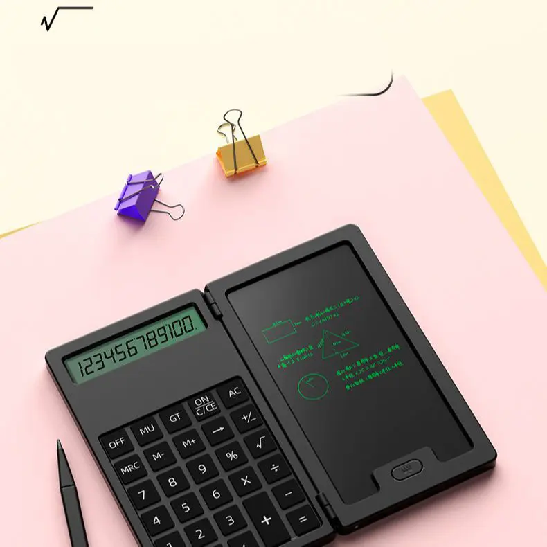 Mini Calculator for Business Mini Calculator with Handwriting Board, Multifunctional Portable Mini Calculator for Business, Students, and Office Use