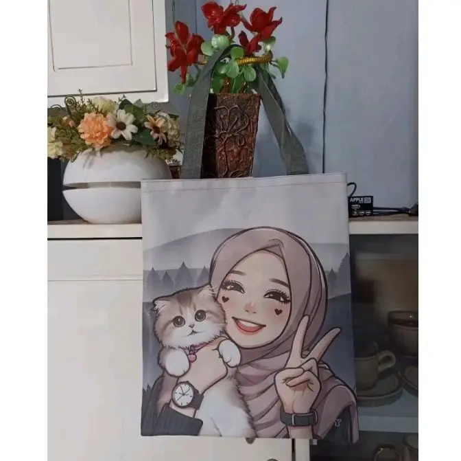 TAS NGAJI_TOTE BAG GILS_TAS SEKOLAH_TAS BELANJA 37*31 7