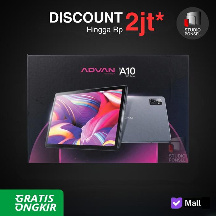 Gambar Advan TAB A10 4/64GB WiFi Only 10.1″ Inch IPS HD Android 14 Garansi Resmi dari Studio Ponsel Store Kota Administrasi Jakarta Pusat Tokopedia