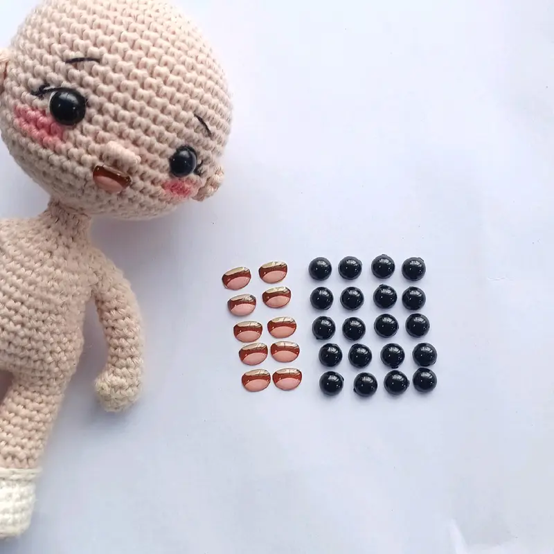 mata dan mulut boneka rajut 10 set 1