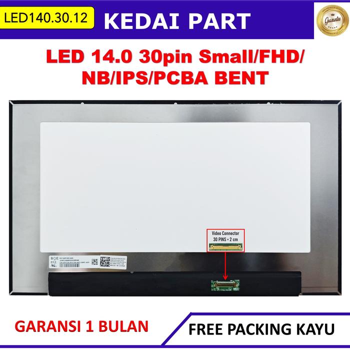 Jual LED LCD 14.0 14 Inch 30 Pin 30pin Small Narrow FHD Full HD IPS ...