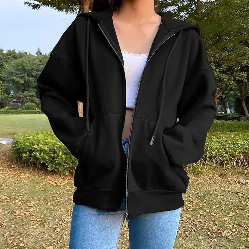HOODIE NATURAL ZIPPER SWEATER WANITA PRIA / HOODIE POLOS UNISEX / JAKET HOODIE OVERSIZE