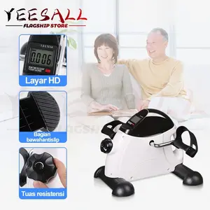 Sepeda Statis Elektrik Mini / Sepeda Terapi Kesehatan - untuk Latihan Kaki, Rehabilitasi, dan Fitness Rumah, Display Digital, Silent & Portable