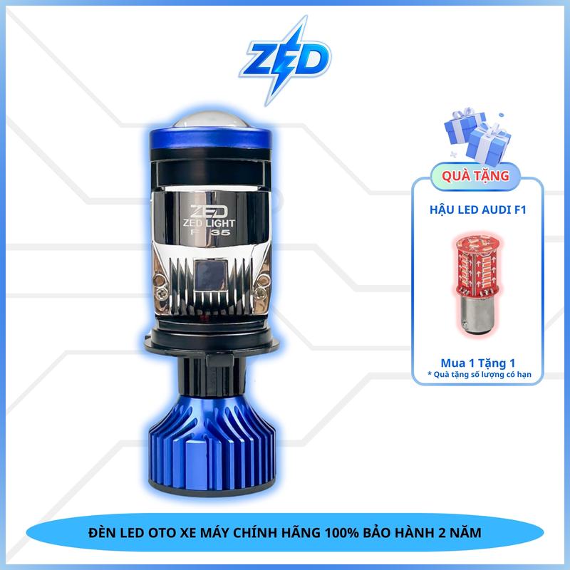 Đèn LED Pha Bi Cầu F35 ZED LIGHT - 65W 12.24V ĐiệnBình Chân H4 Lắp Ô Tô , Xe Máy Đèn Đèn Pha Phụ Tùng