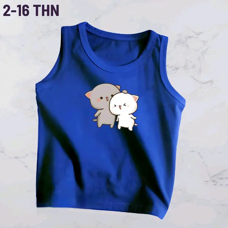 Singlet anak paket hemat isi 8pt spandek PE Gemes Usia 2-16 Tahun Perempuan Cewek Cowok Laki-Laki 3