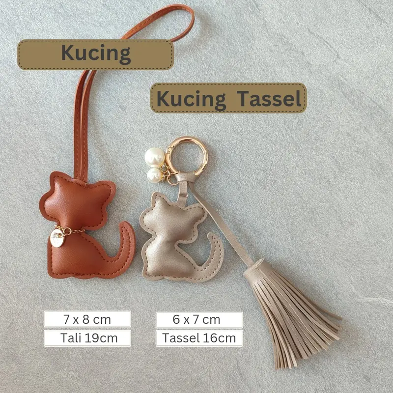 KALAN Gantungan Tas/Kunci Kucing Lucu Bag Charm 1