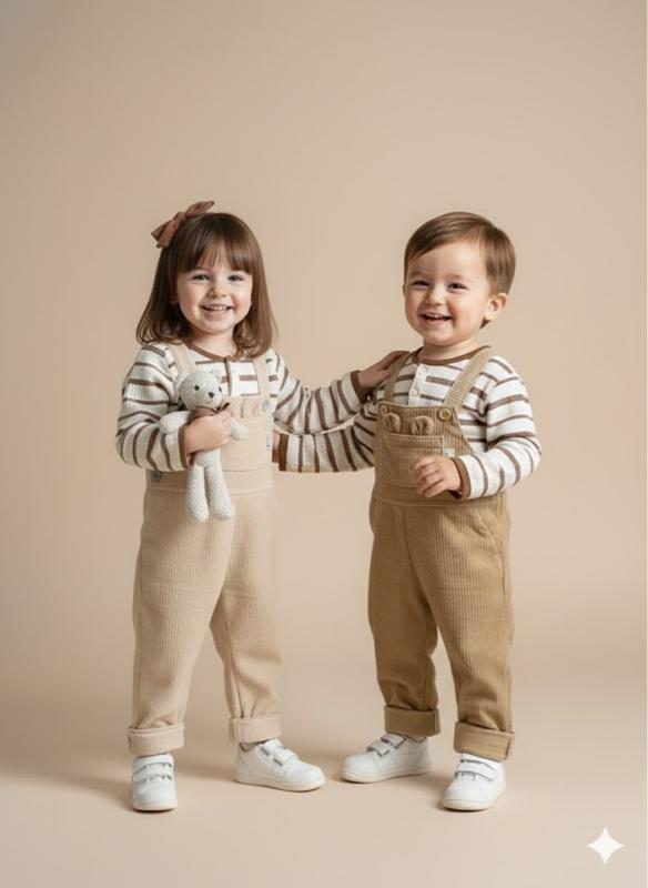 Long overall unisex korean style