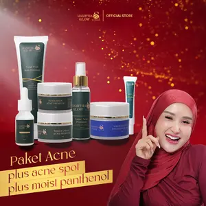 PAKET SERIES ACNE PREMIUM + ACNE SPOT PREMIUM + MOIST PANTHENOL BY MAMITHA GLOW Treatment Perawatan Wajah Berjerawat Berminyak Memudarkan Bekas Jerawat